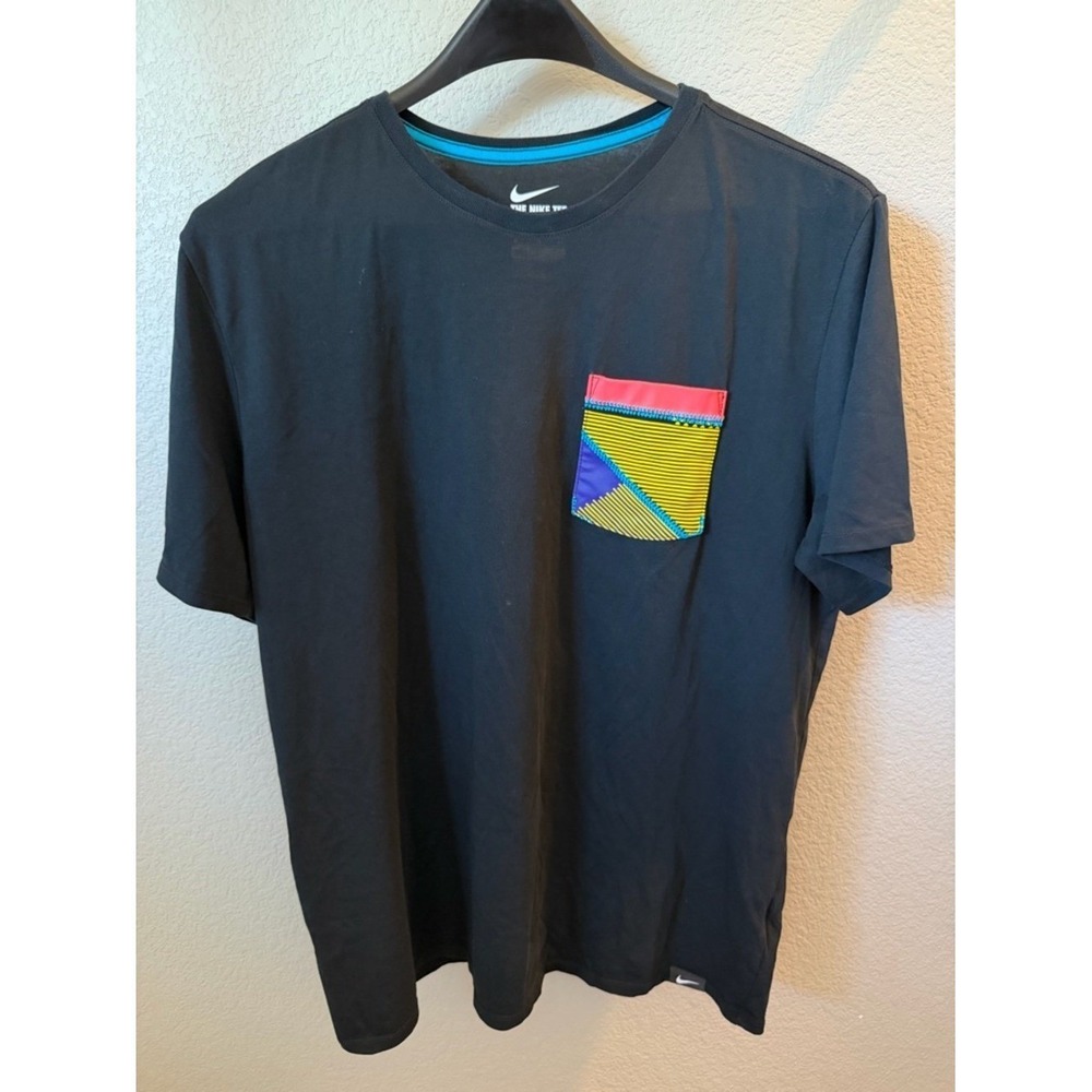 Nike Dri-Fit Kobe Bryant‎ NBA Graphic Black XL Men's Colorblock Pocket T-Shirt